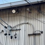 外灯の自動点滅器の設置