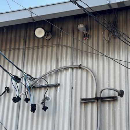 外灯の自動点滅器の設置
