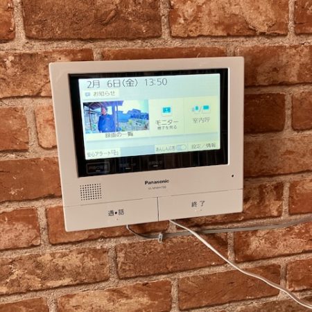 テレビ付きドアホンの設置