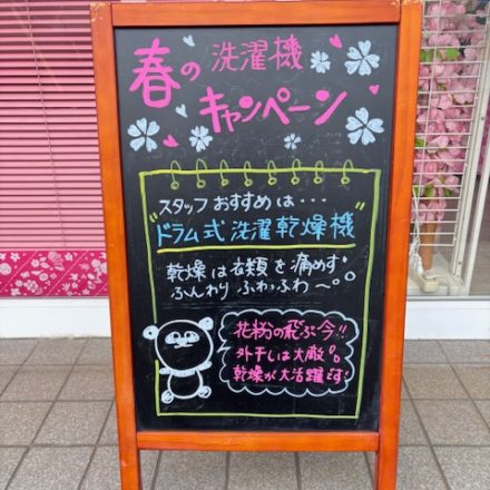 春の洗濯機キャンペーン実施中