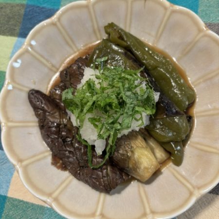 ビストロオーブンレンジでナスの揚げ浸し