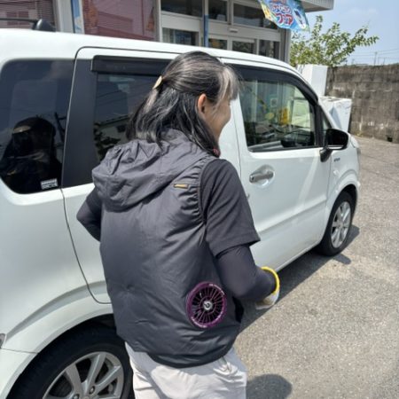 奥さんも空調服デビュー☆