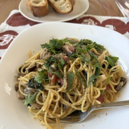 レンジで簡単ワンボールパスタ