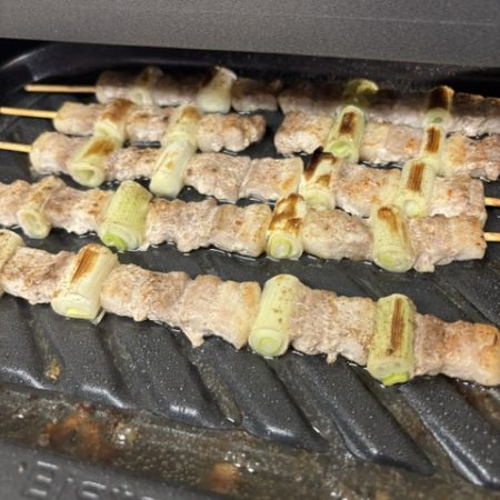 ビストロで豚バラねぎま作りました